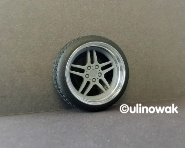99510-16S Alufelge 1:18 BMW Doppelspeichen-Design schmal 16 Zoll uni